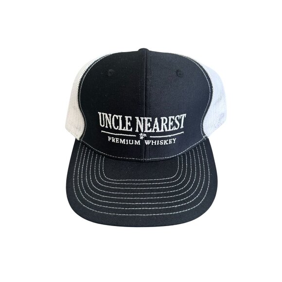 UNCLE NEAREST Premium Whiskey Black White Mesh Hat NEW NWOT - Picture 3 of 5